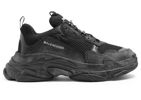 Balenciaga Triple S Triple Black (2018 Reissue) (Pre-Distressed) | All ...