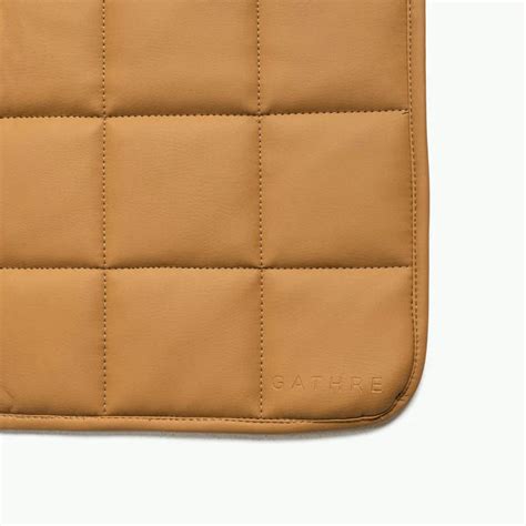 Gathre Quilted Mini Mat In Camel Square Little Suite