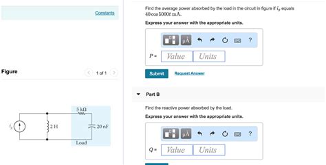 Solved Find The Average Power Absorbed By The Load In The Chegg