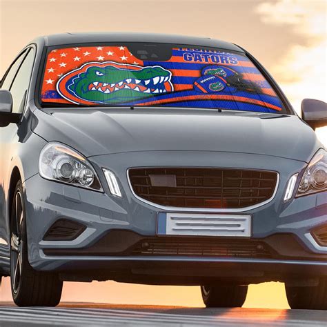 Florida Gators American Flag Car Sunshade