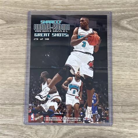 Shareef Abdur Rahim Skybox Nba Hoops Great Shots Poster Insert X