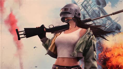 2560x1440 Pubg Helmet Girl 4k 1440p Resolution Hd 4k Wallpapersimages