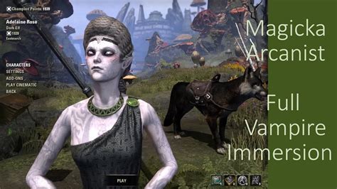 ESO Magicka Arcanist RP Build Stage 4 Vampire PvE Only YouTube