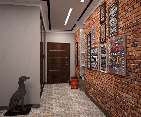 Коридор в стиле лофт - 30 фото