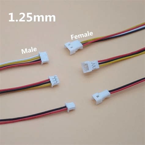 20 Sets/Lot Connector Micro JST 1.25MM 2 Pin/3 Pin/4 Pin Male&Female ...