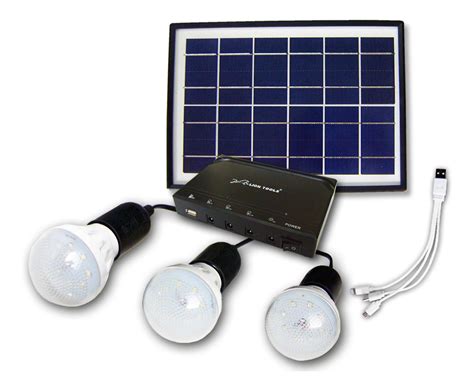 Kit Solar Iluminacion Panel Focos Watts Bateria Portable Mercado Libre