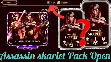 Assassin Skarlet Huge Pack Open K Souls Mortal Kombat Mobile Account