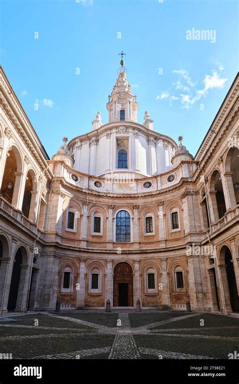 Rome Italy November 4 2023 Church Of Saint Ivo At La Sapienza Sant