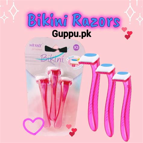 Pack Of Bikini Razor For Delicate Areas Groin Armpits And Blister Units Disposable GUPPU PK