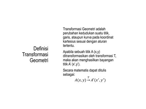 transformasi geometri matematika sma kelas  part pptx