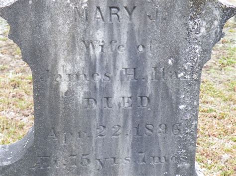 Mary Jane Fisher Hall Memorial Find A Grave