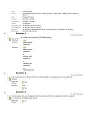 ICD 10 CM Module 2 Quiz Answered Docx User Course Calvin Booker M131