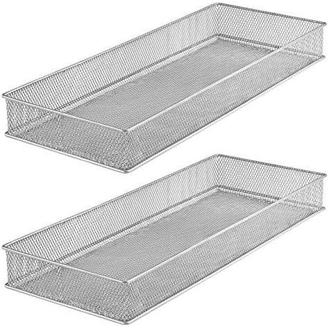 Silver Mesh Drawer Cabinet And Or Shelf Organizer Bins School Supply