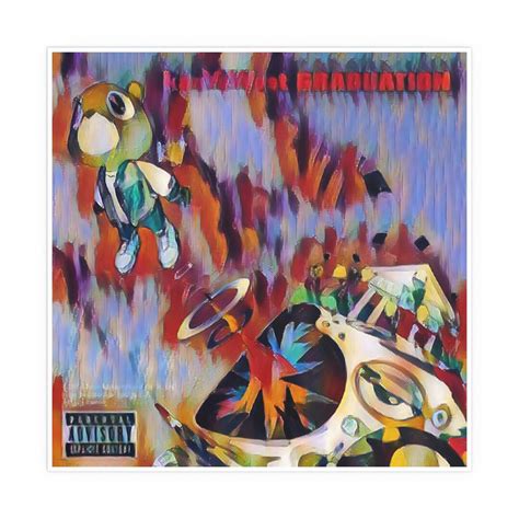 Kanye West Graduation Album Cover Poster Abstract Hip - Etsy