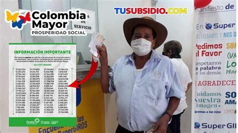 Listados De Los Beneficiarios De Colombia Mayor Tu Subsidio