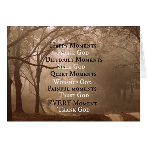 Happy Moments Praise God Quote Card Zazzle