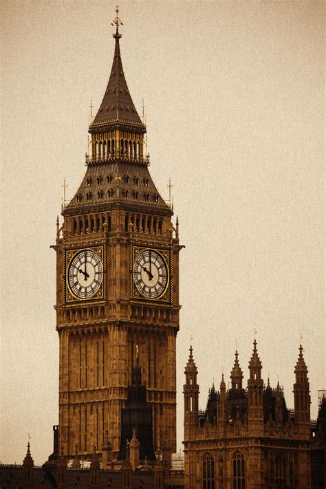 Sepia Big Ben Free Stock Photo - Public Domain Pictures