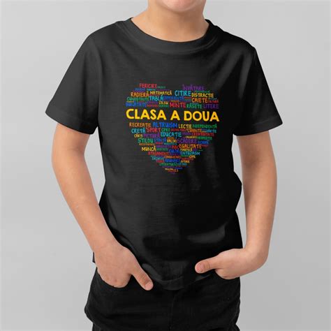 Tricou Din Bumbac Pentru Copii Personalizat Cu Text Tricoul Elevilor