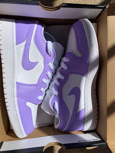 Jordan 1 Low Purple Lilac Custom Etsy