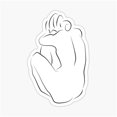 Henri Matisse Naked Woman Matisse Line Drawing Sticker For Sale