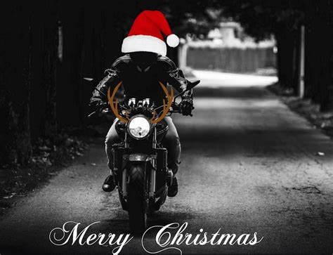 Merry Christmas Motorcycle Photograph By Isabel Dean Fine Art America