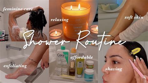 Relaxing Shower Routine 2023 Summer Self Care Soft Skin Feminine