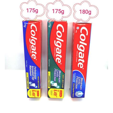 Colgate Toothpaste 175g 180g Shopee Malaysia