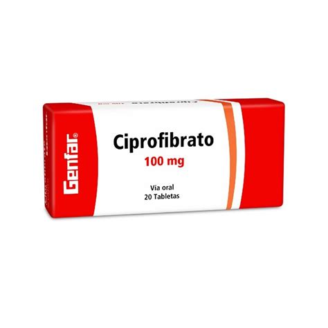 CIPROFIBRATO 100 MG 20 TABLETAS GF