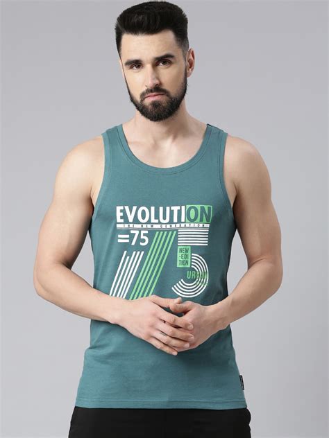 Buy Force Nxt Printed Super Combed Cotton Tank Vest Innerwear Vests