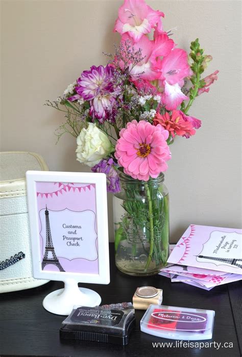 Paris Themed Birthday Party Activities Games And Decorations Build A