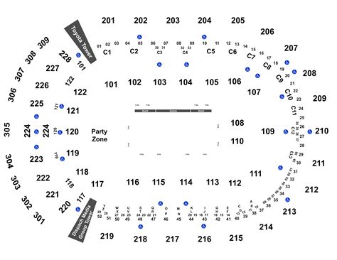 Seating Chart and Guide for Volleyball at Nationwide Arena 21