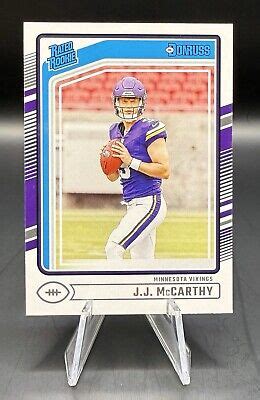 JJ McCarthy 2024 Panini Donruss Rated Rookie RC Minnesota Vikings EBay