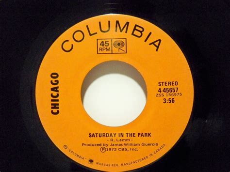 Chicago - Saturday In The Park (1972, Vinyl) | Discogs