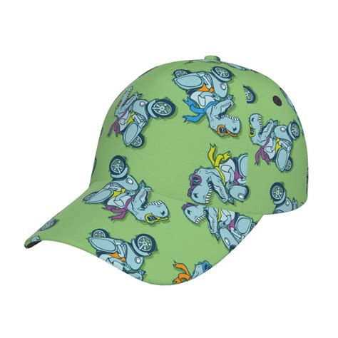 Daiia Motorcycle Riding Dinosaur Baseball Cap Men Women Classic