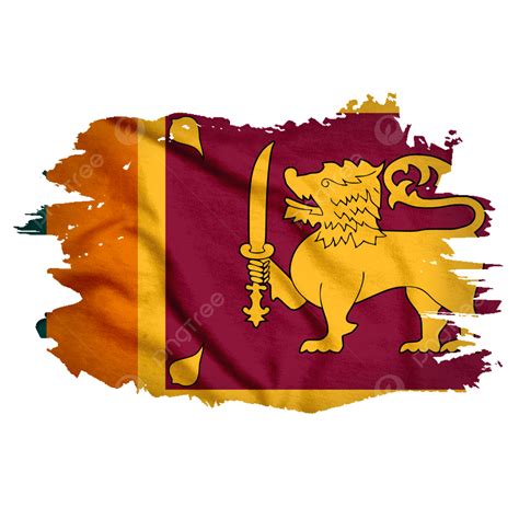 sri lanka flag  watercolor hard brush  sri lanka flag sri lanka