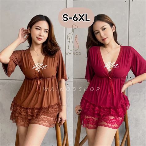 Jual Mariska S Xl Sexy Lingerie Set Baju Tidur Wainodshop Shopee Indonesia