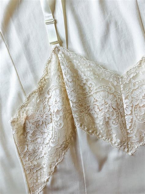 Vintage Lingerie Slip Dress Y K Slip Lace Printed Bla Gem