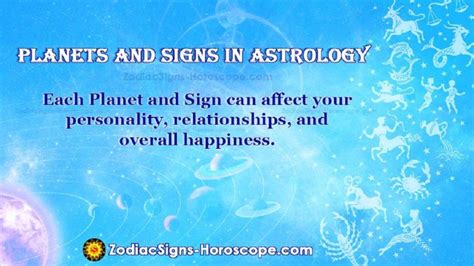 Planets And Signs In Astrology And Know Their Effects Planets