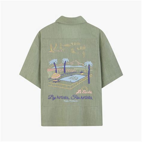 Nude Project Resort La Siesta Green Hawaiian Shirt Creativteeshop