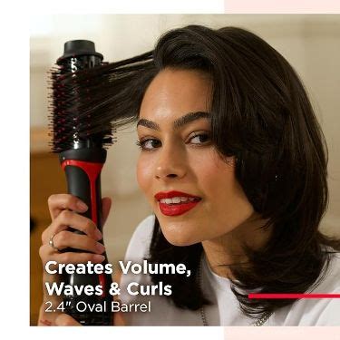 Revlon One Step Volumizer Plus Hair Dryer And Hot Air Brush Dry And Style Black Damp
