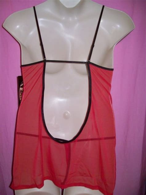 Seven Til Midnight Ella Plus Size Chemise Blindfold And Thong Naughty And Nice Lingerie