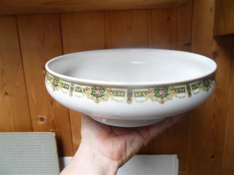 Ancienne Coupe Corbeille A Fruits Pain Centre De Table Porcelaine De