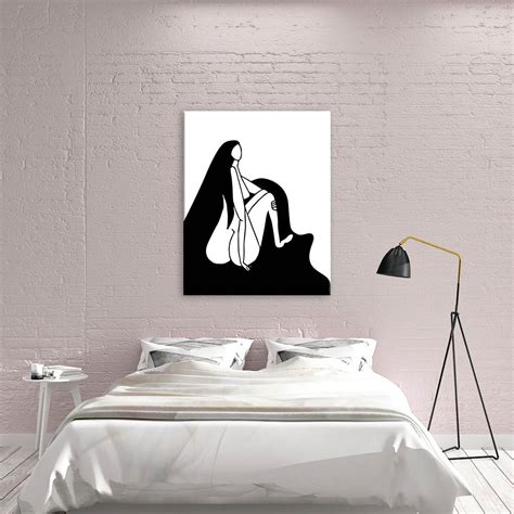 Female Body Art Black And White Naked Woman Art Woman Figure Art Naked Women Art Print Woman