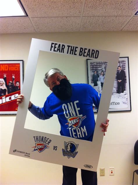 Dave Freeman Of Ksn Tv Fears The Beard Okc Thunder Oklahoma City