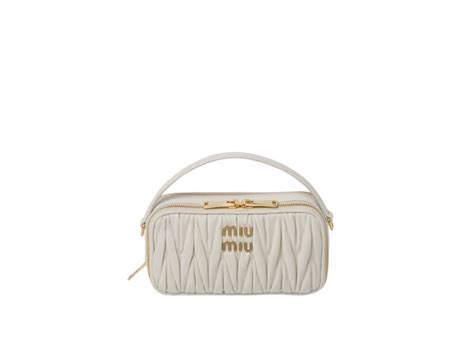 Sasom Miu Miu Matelass Nappa Leather Shoulder Bag With Metal