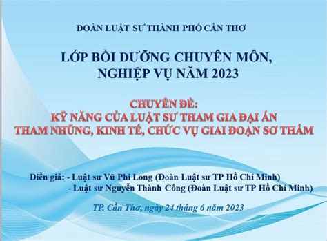 Lớp Bồi Dưỡng Chuyên Môn Nghiệp Vụ Năm 2023 Chuyên Đề Kỹ Năng Của