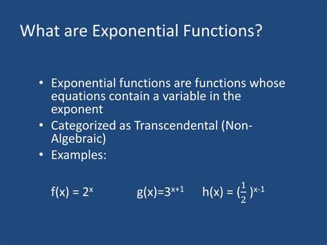 Ppt Exponential Functions Powerpoint Presentation Free Download Id2912466