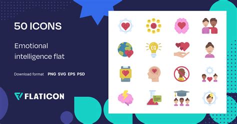 Pack De Iconos Emotional Intelligence Flat Others 50 Iconos Svg