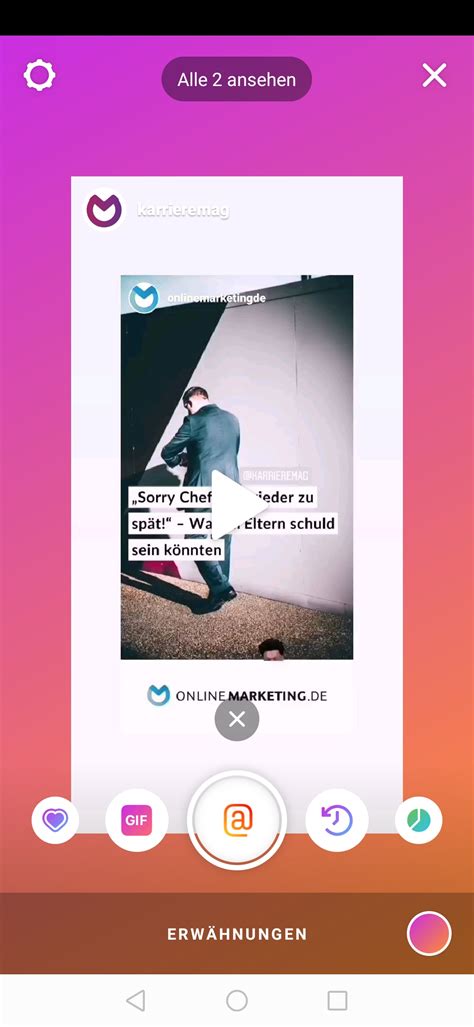 Instagram Erw Hnung In Den Stories Einfach Sehen Onlinemarketing De