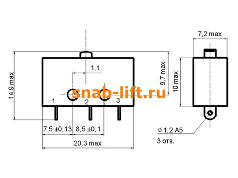 СНАБЛИФТ :: Микропереключатель 2А, 250v, МП9 Выключатели безопасности ...